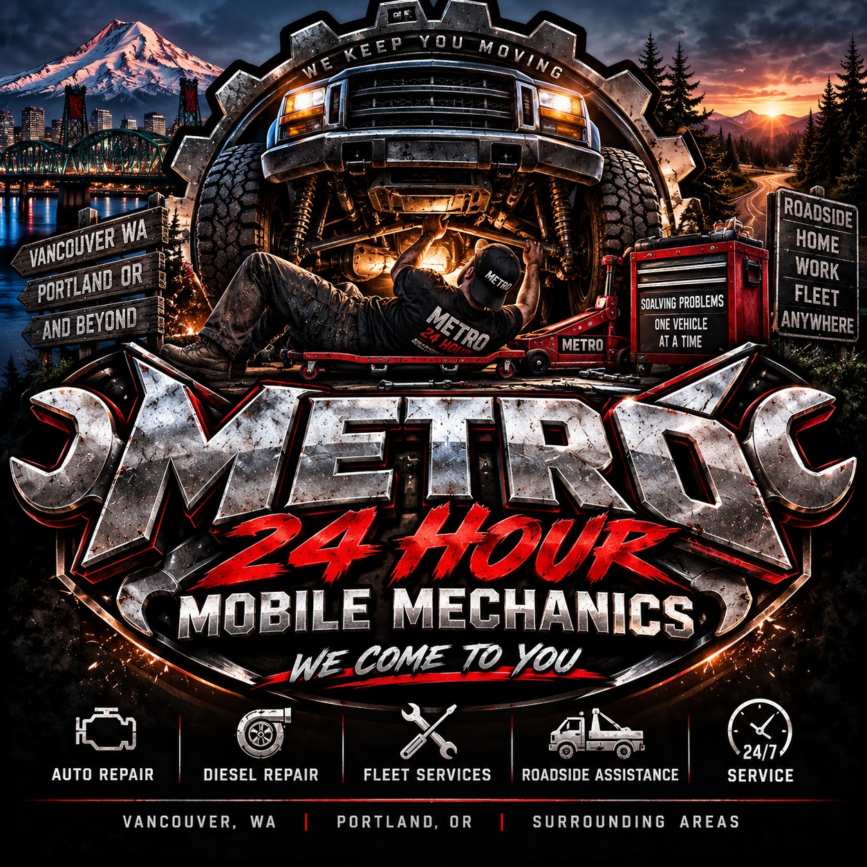 Metro 24hour Mobile Mechanics logo